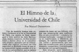 El Himno de la Universidad de Chile El Himno de la Universidad de Chile