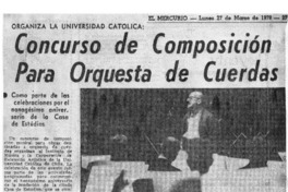 Concurso de Composición para Orquesta de Cuerdas Concurso de Composición para Orquesta de Cuerdas