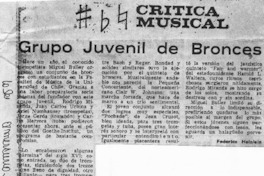 Crítica Musical Grupo Juvenil de Bronces Crítica Musical Grupo Juvenil de Bronces
