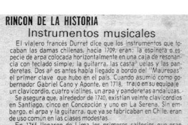 Rincón de la Historia Instrumentos Musicales Rincón de la Historia Instrumentos Musicales