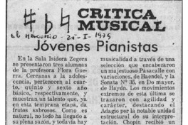 Crítica Musical Jóvenes Pianistas Crítica Musical Jóvenes Pianistas