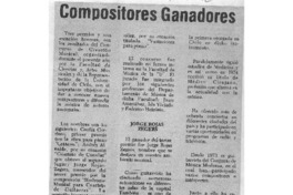Compositores Ganadores Compositores Ganadores