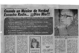 Cuando un músico de verdad escucha radio... ¡¡¡Dios Mío!!! Cuando un músico de verdad escucha radio... ¡¡¡Dios Mío!!!