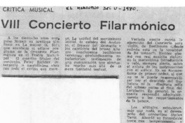 Crítica Musical VII Concierto Filarmónico Crítica Musical VII Concierto Filarmónico