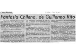 Fantasía Chilena, de Guillermo Rifo Fantasía Chilena, de Guillermo Rifo