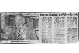 Imagen musical de Pablo Garrido Imagen musical de Pablo Garrido