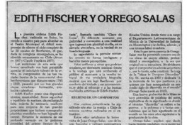 Edith Fischer y Orrego Salas Edith Fischer y Orrego Salas