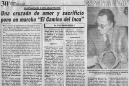 "El Camino del Inca" primera ópera chilena "El Camino del Inca" primera ópera chilena
