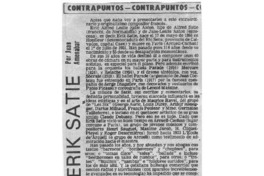 Erik Satie Contrapuntos Erik Satie Contrapuntos