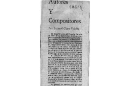 Autores y Compositores Autores y Compositores