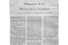 Influencia de la música en la sociedad Influencia de la música en la sociedad