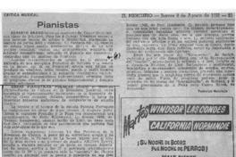 Pianistas Crítica Musical Pianistas Crítica Musical