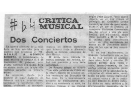 Dos Conciertos Crítica Musical Dos Conciertos Crítica Musical