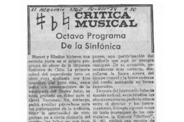 Octavo Programa de la Sinfónica Crítica musical Octavo Programa de la Sinfónica Crítica musical
