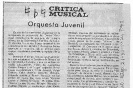 Orquesta Juvenil Crítica musical Orquesta Juvenil Crítica musical