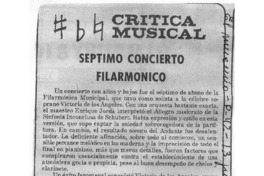 Septimo concierto filarmónico Crítica Musical Septimo concierto filarmónico Crítica Musical