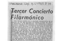 Tercer concierto filarmónico Crítica Musical Tercer concierto filarmónico Crítica Musical