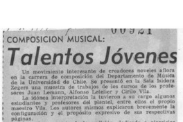 Composición Musical Talentos Jóvenes Composición Musical Talentos Jóvenes