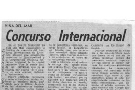 Viña del Mar Concurso Internacional Viña del Mar Concurso Internacional