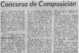 Concurso de Composición Concurso de Composición