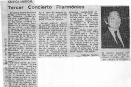 Tercer Concierto Filarmónico Crítica Musical Tercer Concierto Filarmónico Crítica Musical