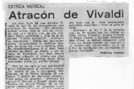 Atracón de Vivaldi Crítica Musical Atracón de Vivaldi Crítica Musical