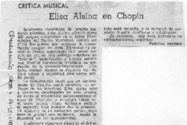 Elisa Elsina en Chopin Crítica Musical Elisa Elsina en Chopin Crítica Musical