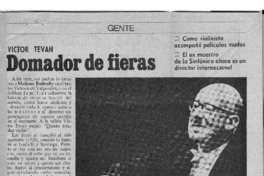 Domador de Fieras Víctor Tevah Domador de Fieras Víctor Tevah