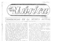 Tendencias en la música actual Tendencias en la música actual