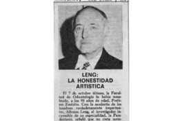 Leng, la honestidad artística Leng, la honestidad artística