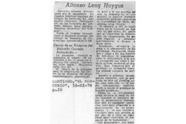 Alfonso Leng Haygus Alfonso Leng Haygus