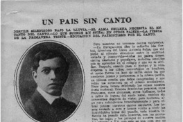 Un país sin canto Un país sin canto