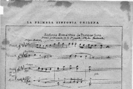 La primera Sinfonía Chilena La primera Sinfonía Chilena