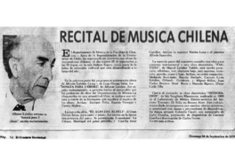 Recital de música chilena Alfonso Letelier estrena su "sonata pra 3 oboes", escrita recientemente Recital de música chilena Alfonso Letelier estrena su "sonata pra 3 oboes", escrita recientemente