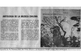 Antología de la música chilena Antología de la música chilena