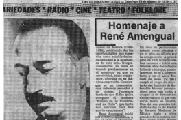 Homenaje a René Amengual Homenaje a René Amengual