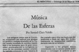 Música De las Esferas Música De las Esferas
