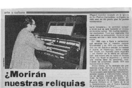 ¿Morirán nuestras reliquias musicales? ¿Morirán nuestras reliquias musicales?