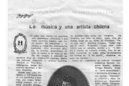 La música y una artista chilena La música y una artista chilena