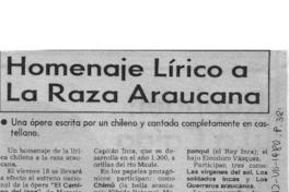 Todo listo para el estreno de la ópera "El camino del Inca" Todo listo para el estreno de la ópera "El camino del Inca"