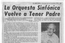 La Orquesta Sinfónica Vuelve a Tener Padre