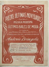 Antofagasta vals Boston, arreglado para mandolina o violín y guitarra [música] : música de A. Carrera ; arreglo de Antonio Bréngola.