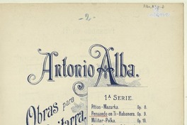 Pensando en tí habanera [para] guitarra [música] : Antonio Alba.