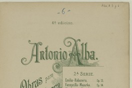 Amor naciente vals [para] guitarra [música] : Antonio Alba.