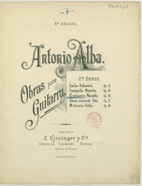 El ensueño mazurka [para] guitarra [música] : Antonio Alba.