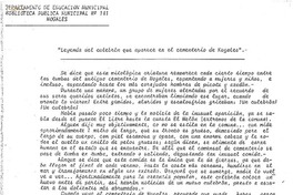 Leyenda del culebrón que aparece en el cementerio de Nogales  [manuscrito] redacción: Horacio Tapia Díaz.