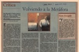 Volviendo a la metáfora Volviendo a la metáfora