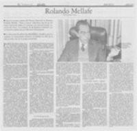 Rolando Mellafe (entrevista)