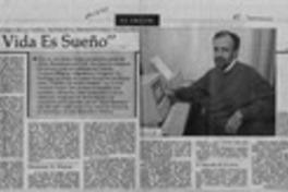 "La vida es sueño"  [artículo].