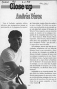 Andrés Pérez  [artículo].